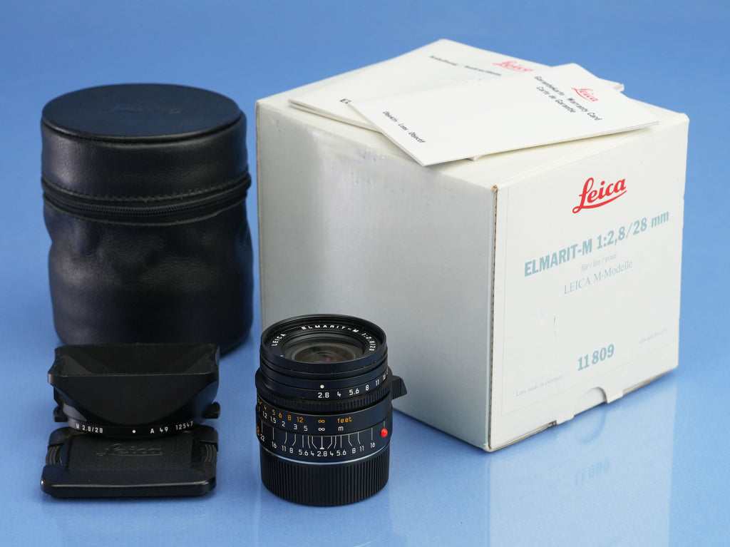 LEICA 28MM ELMARIT-M F2.8 4TH V 11809 PRE ASPH M LENS + 