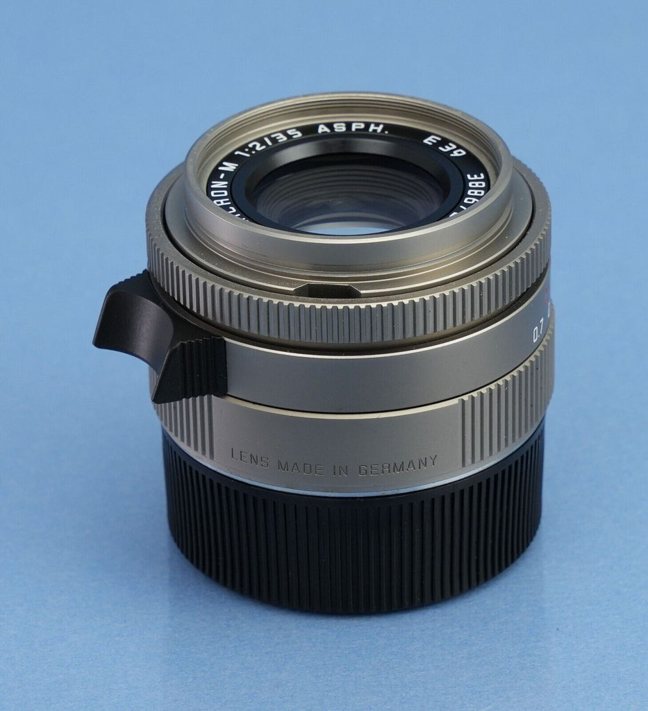 LEICA 35MM SUMMICRON-M F2 ASPH 11609 TITANIUM TITAN LENS +BOX + 