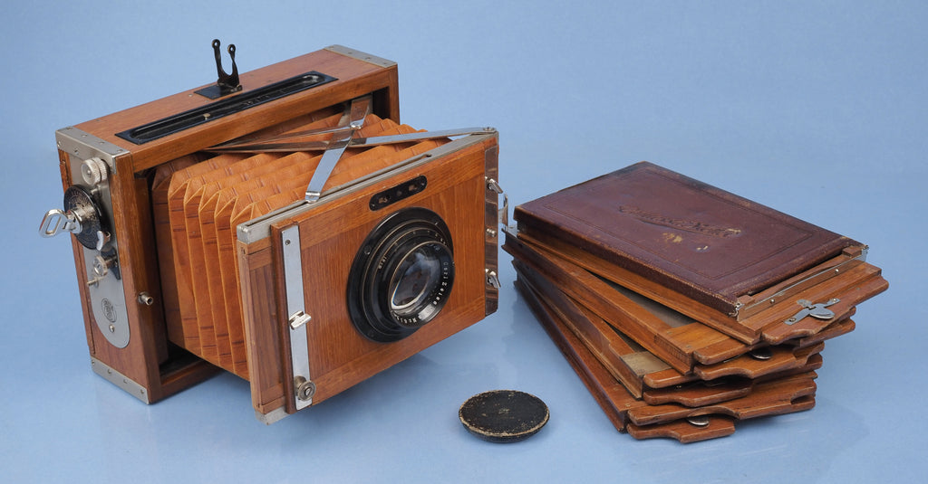 ZEISS CONTESSA NETTEL TROPICAL 10X15 PLATE CAMERA +180MM F4.5 TESSAR  +EXTRAS!