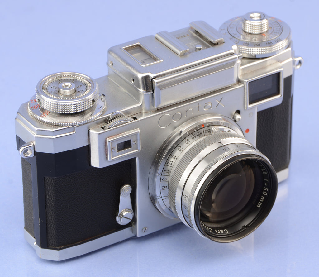 CONTAX IIIA COLOR DIAL CHROME RANGEFINDER CAMERA +