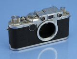 LEICA LEITZ LOOSE IIF RED DIAL RANGEFINDER CAMERA BODY #574491 NICE!