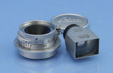 LEICA LEITZ 28MM SUMMARON F5.6 CHROME SNOOX SM LTM LENS +SLOOZ FINDER +CAPS NICE