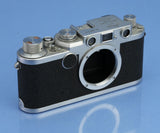 LEICA LEITZ IC CONVERTED IIF SHARK SKIN SILVER CHROME RANGEFINDER CAMERA BODY