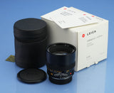 LEICA LEITZ 80MM SUMMILUX-R F1.4 3 CAM ROM 11349 R LENS +CAPS BOX +PAPERS MINT!