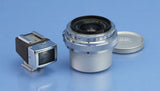 CONTAX CARL ZEISS BIOGON 21MM F4.5 RANGEFINDER LENS +CAPS +VIEWFINDER VERY NICE!