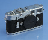 LEICA LEITZ M3 SS 10150 IGEMO CAMERA BODY TRANSITIONAL #885922 UPGRADED M4 NICE!