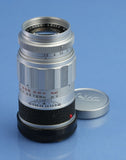 LEICA LEITZ 90MM ELMARIT F2.8 VINTAGE M2 M3 M4 F2.8 11029 CHROME LENS +CAPS