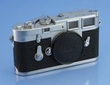 LEICA LEITZ M3 c.1957 IGEMO 10150 CHROME CAMERA BODY TRANSITIONAL #874452 CLEAN!