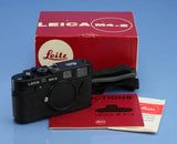 LEICA M4-2 BLACK CANADA LEITZ WETZLAR SCRIPT RARE CAMERA BODY +BOX MINT C SEAL!