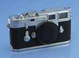 LEICA LEITZ M3 10150 IGEMO CHROME CAMERA BODY TRANSITIONAL #855494 SERVICED!