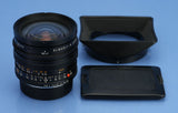 LEICA 19MM ELMARIT-R F2.8 2ND VERSION ROM 11258 LENS +12546 SHADE +CAPS NICE!