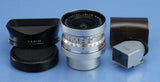 LEICA SUPER-ANGULON 21MM F3.4 CHROME M 11103 LENS +CAPS +SHADE +FINDER VERY NICE