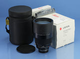 LEICA 11354 180MM APO-SUMMICRON-R F2 ROM LENS +CASE +FILTER HOLDER +BOX MINT!