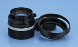 LEICA LEITZ 35MM SUMMILUX F1.4 M PRE ASPH/ STEEL RIM 11870 BLACK PAINT LENS RARE