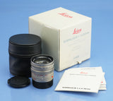 LEICA LEITZ 50MM SUMMILUX-M F1.4 TITANIUM PRE ASPH 11869 M LENS +CAPS +BOX MINT!