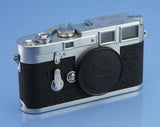 LEICA LEITZ M3 DS CHROME RANGEFINDER CAMERA BODY 1954 VERY EARLY SN. # 700151