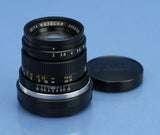 LEICA LEITZ 50MM SUMMICRON M F2 11817 3RD VERSION BLACK LENS +CAPS EARLY # 1958