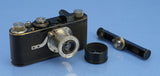 LEICA I MODEL A NICKEL BLACK PAINT HOCKEY STICK CAMERA +50MM ELMAR F3.5 LENS +