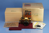 NIKON FA GOLD 24K CAMERA GRAND PRIX 1984 SLR BODY +50MM F1.4 AIS LENS +BOXES NEW