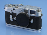 LEICA LEITZ M3 c.1957 IGEMO 10150 CHROME CAMERA BODY TRANSITIONAL #874452 CLEAN!