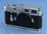 LEICA LEITZ M3 10150 IGEMO CHROME CAMERA BODY TRANSITIONAL #855494 SERVICED!