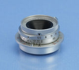 LEICA LEITZ 28MM SUMMARON F5.6 CHROME SNOOX SM LTM SCREW MOUNT LENS +CAPS