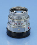 LEICA LEITZ 50MM SUMMICRON F2 CHROME DUAL RANGE M LENS 11918 SOMNI +EYES +BOX