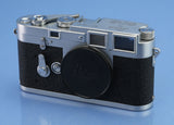 LEICA LEITZ M3 DS CHROME RANGEFINDER CAMERA BODY 1954 VERY EARLY SN. # 700151