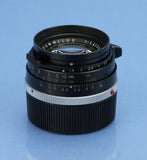 LEICA LEITZ 35MM SUMMILUX F1.4 M PRE ASPH/ STEEL RIM 11870 BLACK PAINT LENS RARE