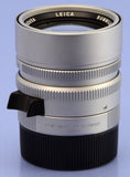 LEICA SUMMILUX-M 50MM F1.4 SILVER CHROME ASPH BRASS BODY 11892 6 BIT LENS +CAPS