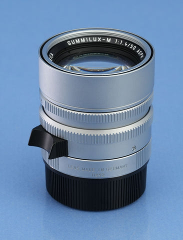 LEICA SUMMILUX-M 50MM F1.4 SILVER CHROME ASPH BRASS BODY 11892 