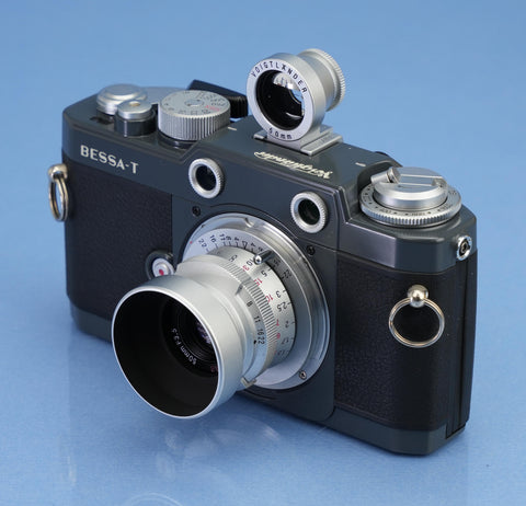 VOIGTLANDER BESSA-T 101 GREY JAHRE CAMERA SET +50MM F3.5 HELIAR