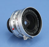 LEICA SUPER-ANGULON 21MM F3.4 CHROME M 11103 LENS +CAPS +SHADE +FINDER VERY NICE