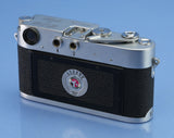 LEICA LEITZ M3 DS CHROME RANGEFINDER CAMERA BODY 1954 VERY EARLY SN. # 700151