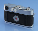 LEICA LEITZ M3 10150 IGEMO CHROME CAMERA BODY TRANSITIONAL #855494 SERVICED!