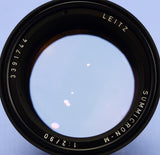 LEICA LEITZ 90MM SUMMICRON-M F2 11136 PRE APO ASPH BLACK M55 LENS +CAPS CLEAN!