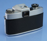 LEICA LEITZ LEICAFLEX SL 10001 CHROME SLR FILM CAMERA BODY. NICE!