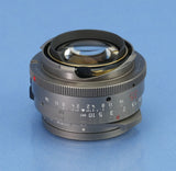 LEICA 35MM SUMMILUX-M F1.4 11860 TITANIUM GERMANY BRASS LENS +12504 SHADE +BOX