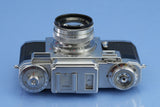 CONTAX IIIA COLOR DIAL CHROME RANGEFINDER CAMERA +ZEISS 50MM F2 SONNAR CLEAN!