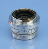 LEICA LEITZ 35MM SUMMARON F2.8 11306 M M2 M4 1ST VERSION 6 ELEMENT LENS +CAPS