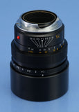 LEICA LEITZ SUMMILUX-M 75MM F1.4 11815 ELC CANADA MANDLER LENS +CAPS VERY NICE!