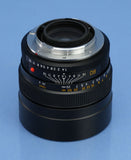 LEICA LEITZ 80MM SUMMILUX-R F1.4 3 CAM 11881 BLACK R LENS +CAPS +UV FILTER NICE!