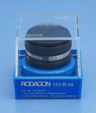 RODENSTOCK RODAGON 80MM F4 ENLARGER LENS 6X6 MEDIUM FORMAT +CAPS +RETAING RING