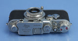 LEICA LEITZ IIIF LOOHN BLACK DIAL SELF TIMER +ELMAR 50mm RED SCALE UPGRADED RARE