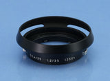 LEICA 35MM SUMMILUX-M F1.4 11860 TITANIUM GERMANY BRASS LENS +12504 SHADE +BOX