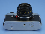 LEICA LEITZ LEICAFLEX SL 10001 CHROME SLR FILM CAMERA BODY. NICE!