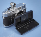 LEICA 33MM STEMAR F3.5 STEREO M LENS SET +CASE +OIDYO PRISM + VIEWFINDER OIMPO