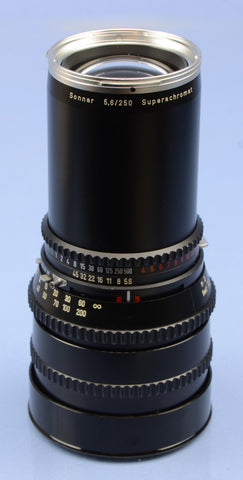 HASSELBLAD 250MM SONNAR SUPERACHROMAT CHROME RING F5.6 C LENS +